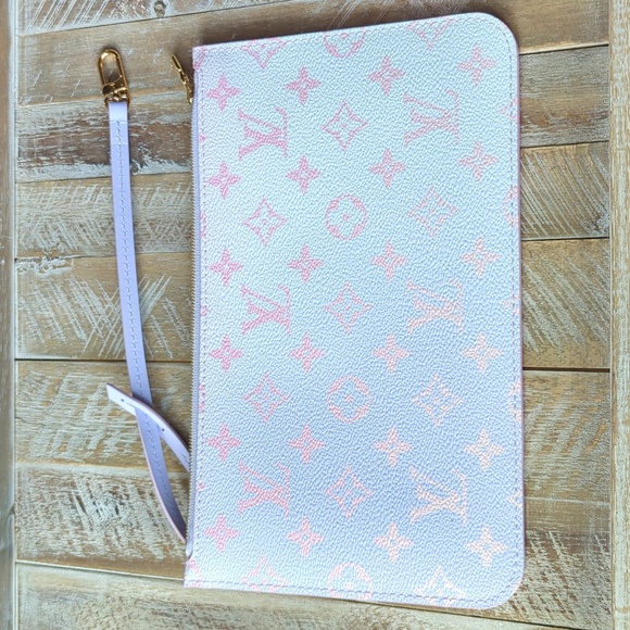 Louis Vuitton Monogram Spring In The City Neverfull MM/GM Pochette Sunrise Paste - Picture 2 of 10